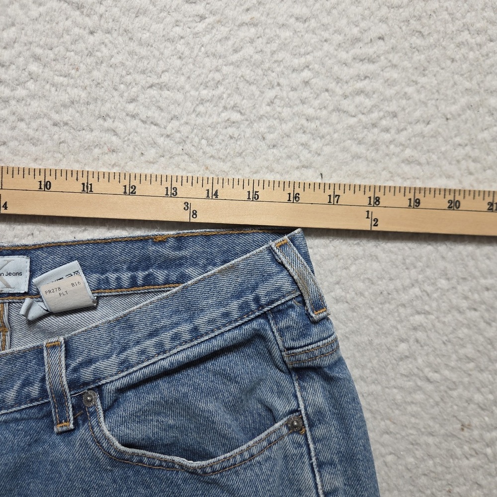 Vintage Calvin Klein Jeans Mens 32x31 Easy Fit Doublestone Light Wash Denim Blue - Picture 6 of 10